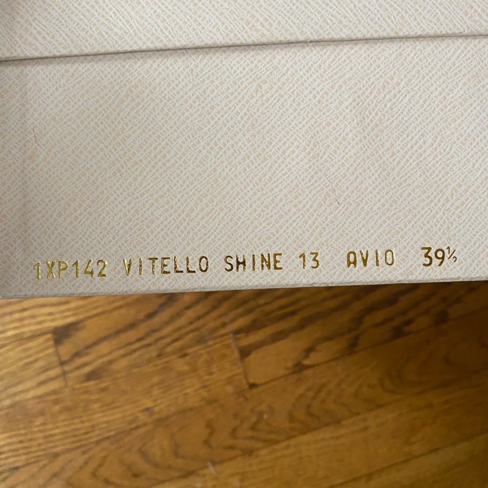 PRADA Beautiful 39.5 Blue Platform Heel, sling back Peep Toe 👠 - Picture 7 of 11